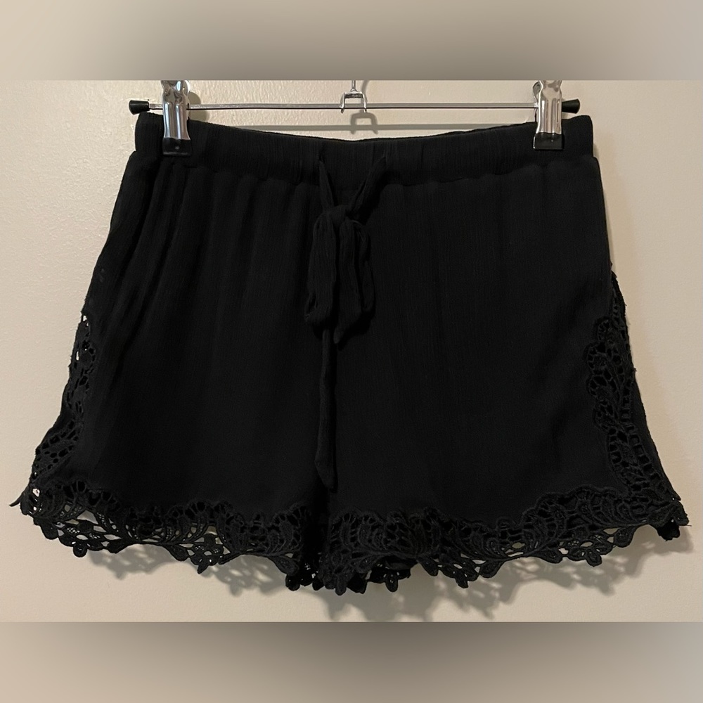 Pins and Needles Black Shorts